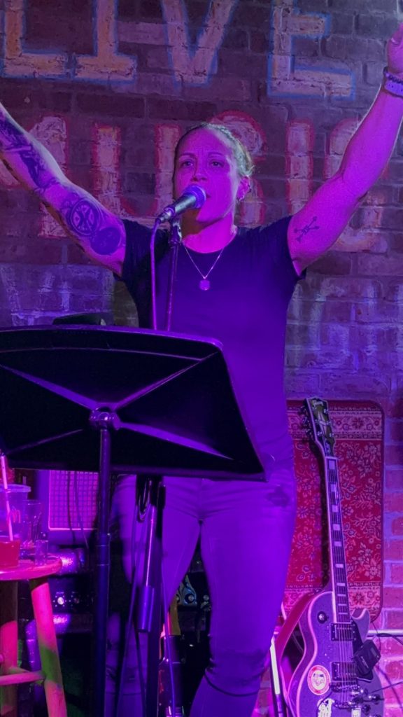Pam performing live